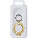 Wholesale Diamond Glitter Crystal AirTag Tracker Holder Loop Case Cover Ring Key Chain for Apple AirTag (Gold)